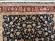 Sino Persian Rug 8x10, Black and Red, Floral Allover - Jewel RugsShopify CollectiveHUNTEDFOX - Sino Persian Rug 8x10, Black and Red, Floral Allover
