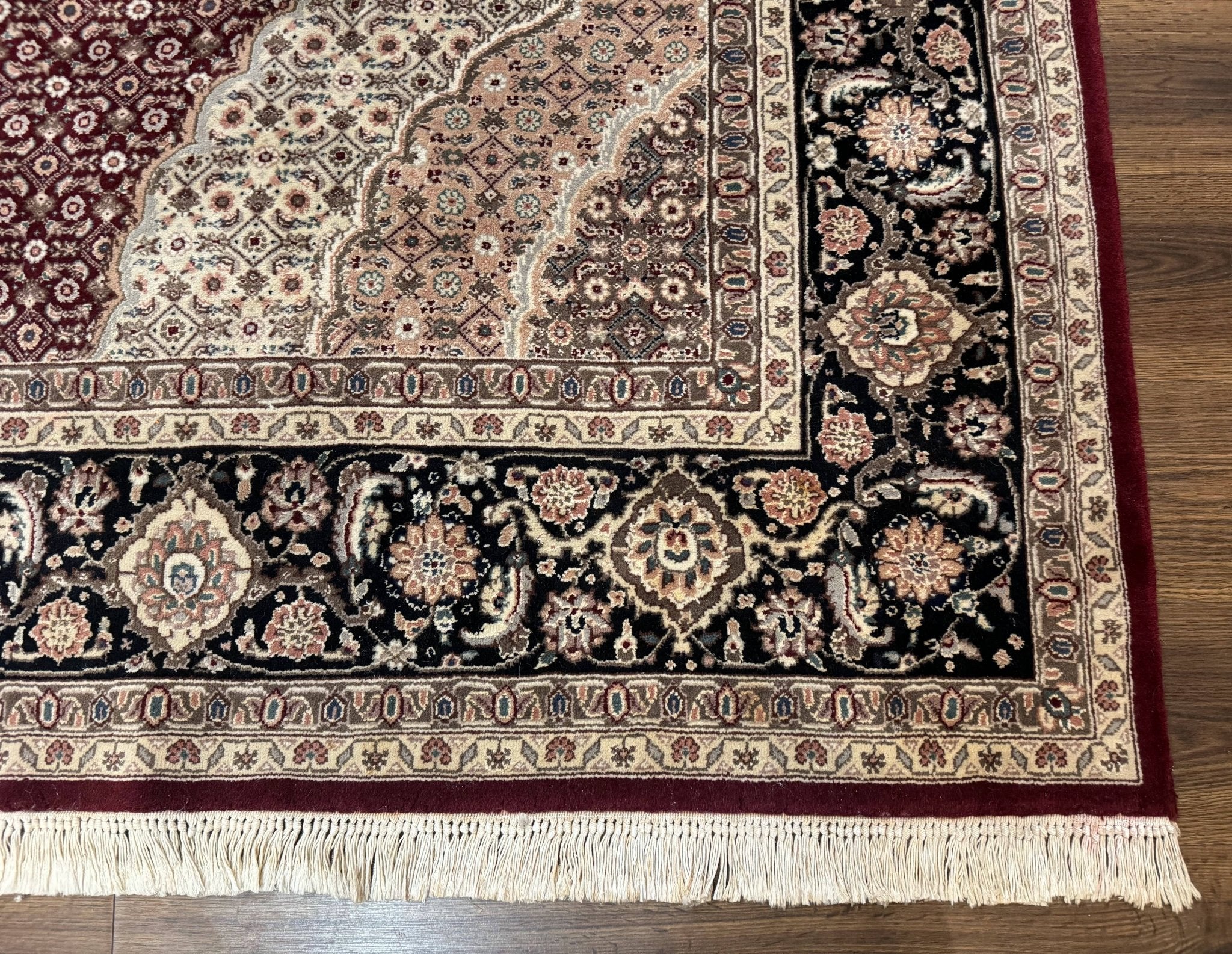 Sino Persian Rug 8x10, Herati, Elegant Oriental Carpet, Dark Maroon - Jewel RugsShopify CollectiveHUNTEDFOX - Sino Persian Rug 8x10, Herati, Elegant Oriental Carpet, Dark Maroon