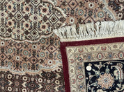 Sino Persian Rug 8x10, Herati, Elegant Oriental Carpet, Dark Maroon - Jewel RugsShopify CollectiveHUNTEDFOX - Sino Persian Rug 8x10, Herati, Elegant Oriental Carpet, Dark Maroon