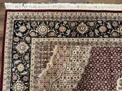 Sino Persian Rug 8x10, Herati, Elegant Oriental Carpet, Dark Maroon - Jewel RugsShopify CollectiveHUNTEDFOX - Sino Persian Rug 8x10, Herati, Elegant Oriental Carpet, Dark Maroon