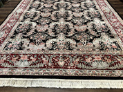 Sino Persian Rug 9x12, Black, Floral Bouquets - Jewel RugsShopify CollectiveHUNTEDFOX - Sino Persian Rug 9x12, Black, Floral Bouquets