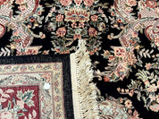 Sino Persian Rug 9x12, Black, Floral Bouquets - Jewel RugsShopify CollectiveHUNTEDFOX - Sino Persian Rug 9x12, Black, Floral Bouquets