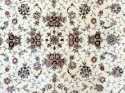 Sino Persian Rug 9x12, Floral Allover Design, 170 KPSI, Ivory and Dark Maroon - Jewel RugsShopify CollectiveHUNTEDFOX - Sino Persian Rug 9x12, Floral Allover Design, 170 KPSI, Ivory and Dark Maroon