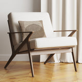 Tan Modern Neutral Circled Color Block Cushion