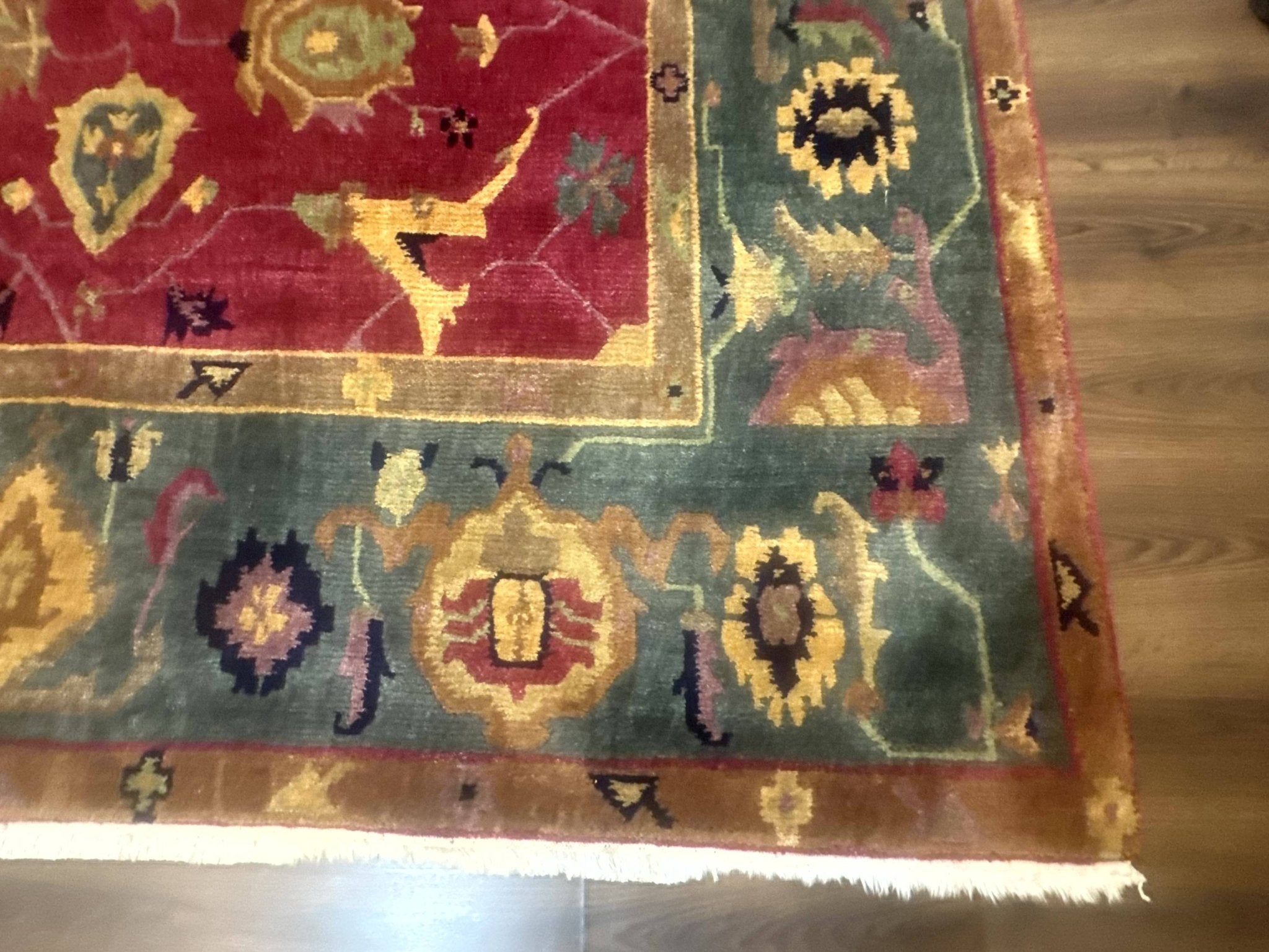 Tufenkian Rug 8x10, Tibetan Room Sized Carpet, Soft Thick Wool Pile - Jewel RugsShopify CollectiveHUNTEDFOX - Tufenkian Rug 8x10, Tibetan Room Sized Carpet, Soft Thick Wool Pile