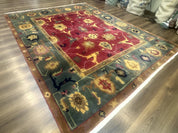 Tufenkian Rug 8x10, Tibetan Room Sized Carpet, Soft Thick Wool Pile - Jewel RugsShopify CollectiveHUNTEDFOX - Tufenkian Rug 8x10, Tibetan Room Sized Carpet, Soft Thick Wool Pile