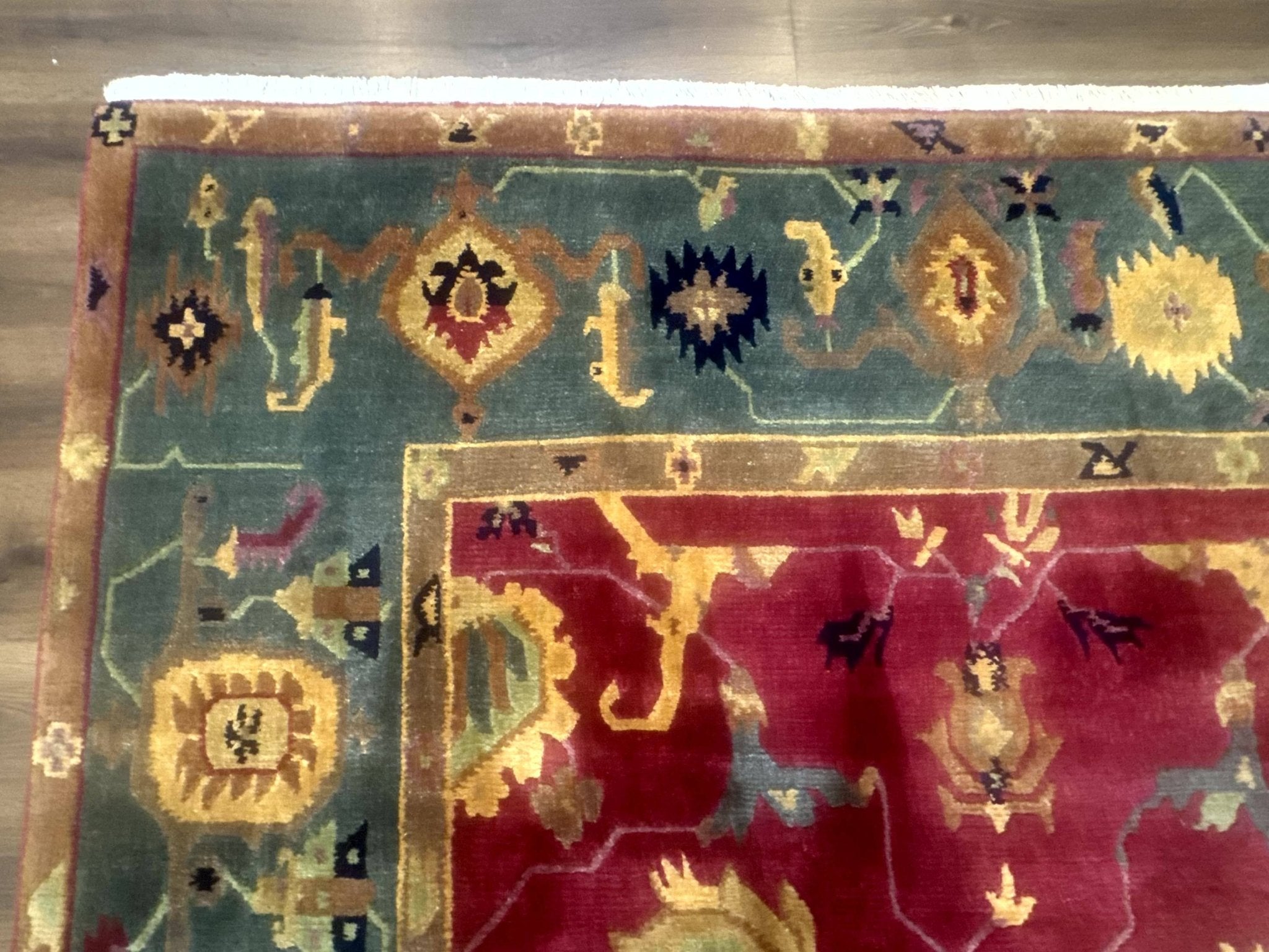 Tufenkian Rug 8x10, Tibetan Room Sized Carpet, Soft Thick Wool Pile - Jewel RugsShopify CollectiveHUNTEDFOX - Tufenkian Rug 8x10, Tibetan Room Sized Carpet, Soft Thick Wool Pile