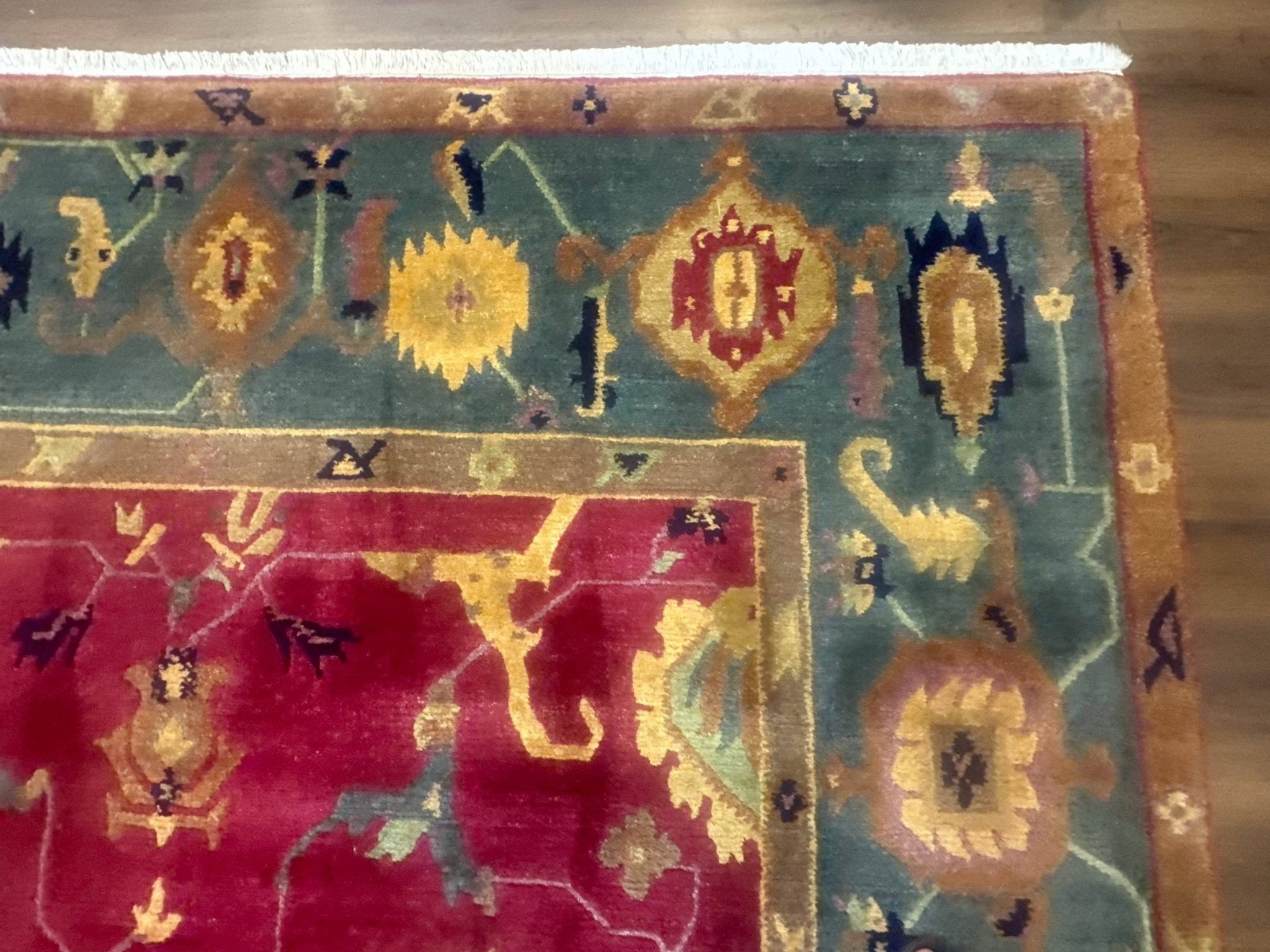Tufenkian Rug 8x10, Tibetan Room Sized Carpet, Soft Thick Wool Pile - Jewel RugsShopify CollectiveHUNTEDFOX - Tufenkian Rug 8x10, Tibetan Room Sized Carpet, Soft Thick Wool Pile
