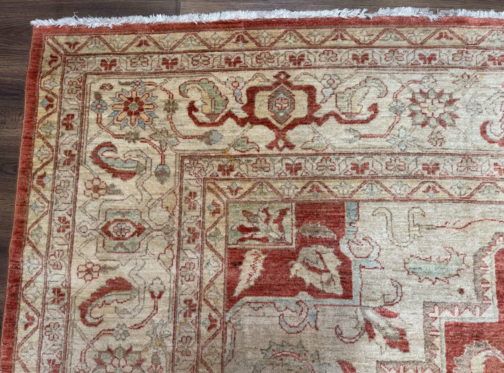 Turkish Heriz Serapi Rug 9x13, Geometric Medallion - Jewel RugsShopify CollectiveHUNTEDFOX - Turkish Heriz Serapi Rug 9x13, Geometric Medallion