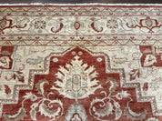 Turkish Heriz Serapi Rug 9x13, Geometric Medallion - Jewel RugsShopify CollectiveHUNTEDFOX - Turkish Heriz Serapi Rug 9x13, Geometric Medallion