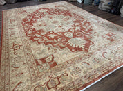 Turkish Heriz Serapi Rug 9x13, Geometric Medallion - Jewel RugsShopify CollectiveHUNTEDFOX - Turkish Heriz Serapi Rug 9x13, Geometric Medallion