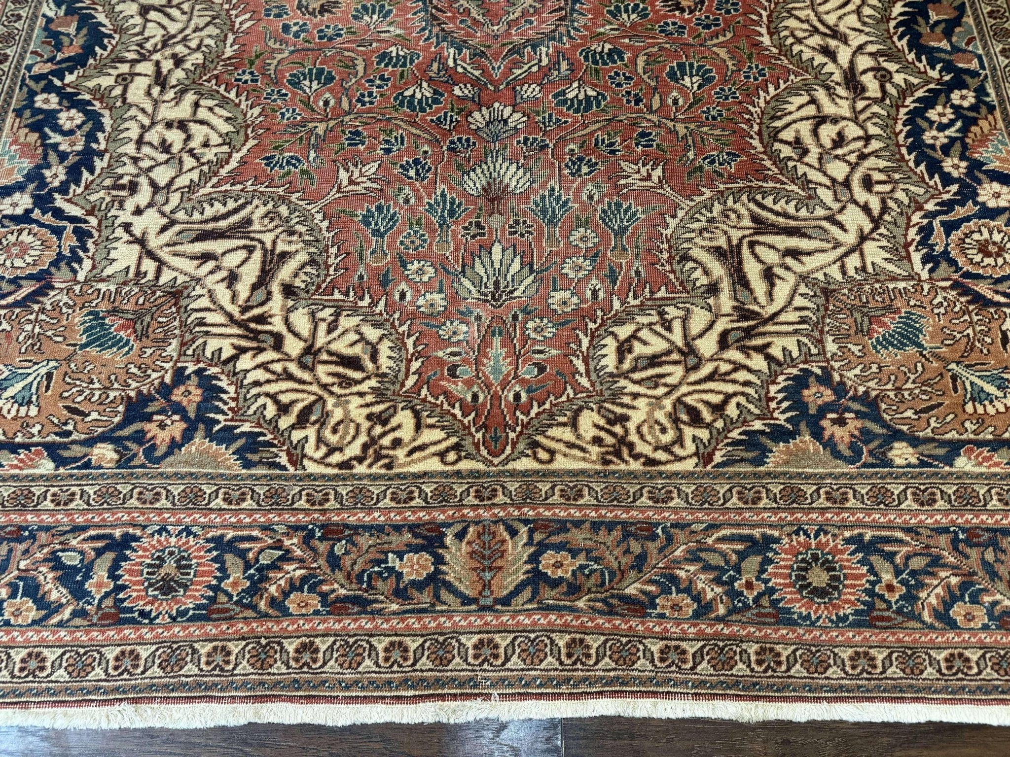 Turkish Kayseri Rug 6x10, Antique Turkish Carpet, Floral Medallion, Oriental Carpet, Red - Jewel RugsShopify CollectiveHUNTEDFOX - Turkish Kayseri Rug 6x10, Antique Turkish Carpet, Floral Medallion, Oriental Carpet, Red