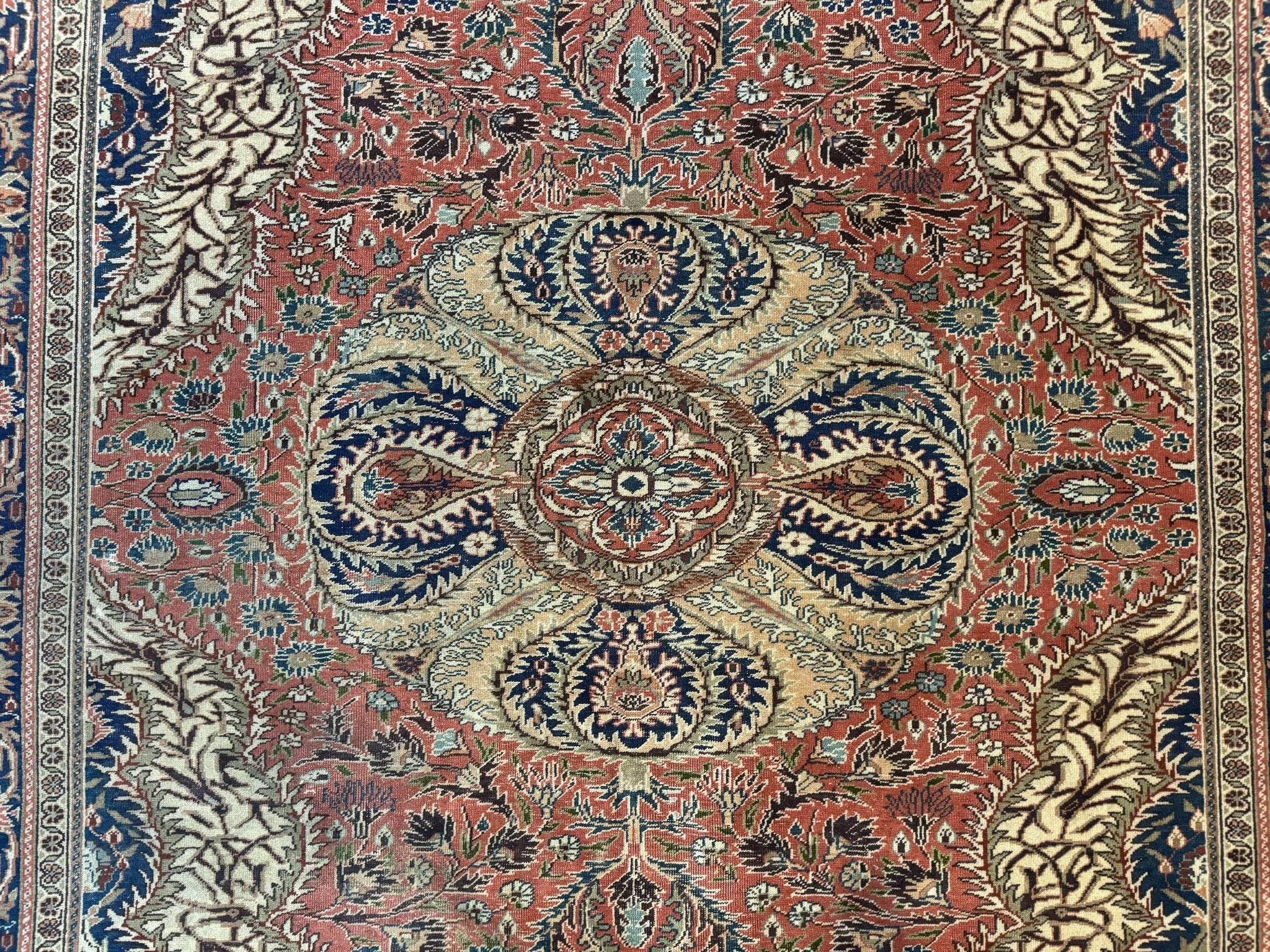 Turkish Kayseri Rug 6x10, Antique Turkish Carpet, Floral Medallion, Oriental Carpet, Red - Jewel RugsShopify CollectiveHUNTEDFOX - Turkish Kayseri Rug 6x10, Antique Turkish Carpet, Floral Medallion, Oriental Carpet, Red