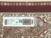 Turkish Silk Rug 2.6 x 6.7, Hunting Design, Short Runner Rug, Red & Ivory, Bamboo Silk, New - Jewel RugsShopify CollectiveHUNTEDFOX - Turkish Silk Rug 2.6 x 6.7, Hunting Design, Short Runner Rug, Red & Ivory, Bamboo Silk, New