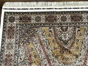 Turkish Silk Rug 5 x 7.6, Dome Design, Bamboo Silk, New - Jewel RugsShopify CollectiveHUNTEDFOX - Turkish Silk Rug 5 x 7.6, Dome Design, Bamboo Silk, New