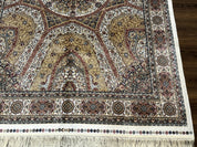 Turkish Silk Rug 5 x 7.6, Dome Design, Bamboo Silk, New - Jewel RugsShopify CollectiveHUNTEDFOX - Turkish Silk Rug 5 x 7.6, Dome Design, Bamboo Silk, New