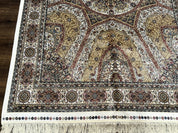 Turkish Silk Rug 5 x 7.6, Dome Design, Bamboo Silk, New - Jewel RugsShopify CollectiveHUNTEDFOX - Turkish Silk Rug 5 x 7.6, Dome Design, Bamboo Silk, New