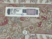 Turkish Silk Rug 5x8, Ivory, Hunting Design, Animal Pictorials, Bamboo Silk - Jewel RugsShopify CollectiveHUNTEDFOX - Turkish Silk Rug 5x8, Ivory, Hunting Design, Animal Pictorials, Bamboo Silk