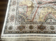 Turkish Silk Rug 8x10, Dome Design, Hereke Carpet, Bamboo Silk, New - Jewel RugsShopify CollectiveHUNTEDFOX - Turkish Silk Rug 8x10, Dome Design, Hereke Carpet, Bamboo Silk, New