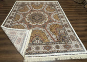 Turkish Silk Rug 8x10, Dome Design, Hereke Carpet, Bamboo Silk, New - Jewel RugsShopify CollectiveHUNTEDFOX - Turkish Silk Rug 8x10, Dome Design, Hereke Carpet, Bamboo Silk, New