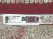 Turkish Silk Rug 8x10, Red & Ivory, Hunting Design, Bamboo Silk, New - Jewel RugsShopify CollectiveHUNTEDFOX - Turkish Silk Rug 8x10, Red & Ivory, Hunting Design, Bamboo Silk, New