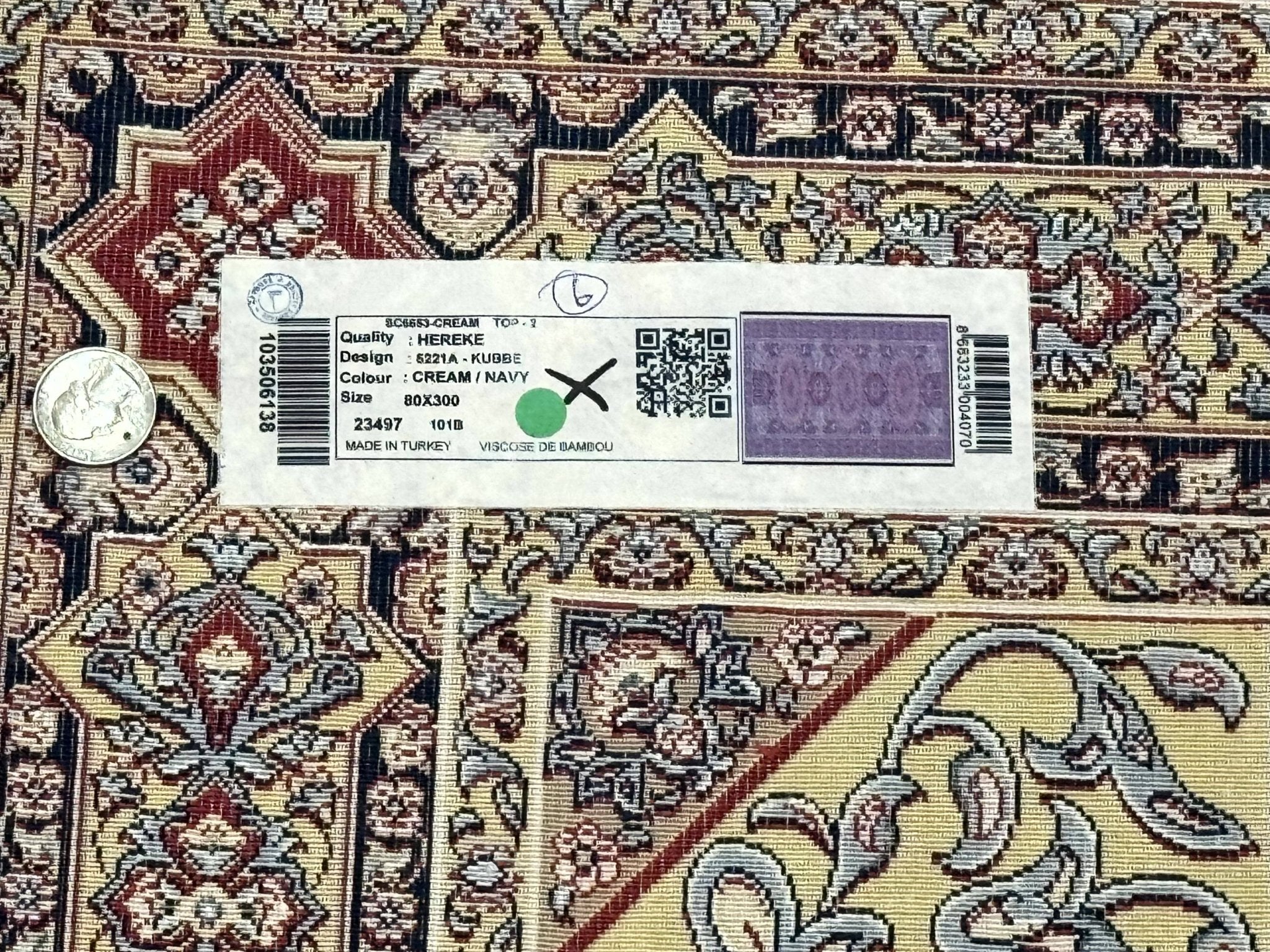 Turkish Silk Runner Rug 2.6 x 10, Dome Design, Hereke Runner, Bamboo Silk, New - Jewel RugsShopify CollectiveHUNTEDFOX - Turkish Silk Runner Rug 2.6 x 10, Dome Design, Hereke Runner, Bamboo Silk, New