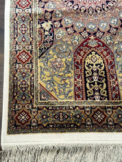 Turkish Silk Runner Rug 2.6 x 10, Dome Design, Hereke Runner, Bamboo Silk, New - Jewel RugsShopify CollectiveHUNTEDFOX - Turkish Silk Runner Rug 2.6 x 10, Dome Design, Hereke Runner, Bamboo Silk, New