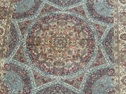 Turkish Silk Runner Rug 2.6 x 10, Light Blue Carpet, Bamboo Silk, New - Jewel RugsShopify CollectiveHUNTEDFOX - Turkish Silk Runner Rug 2.6 x 10, Light Blue Carpet, Bamboo Silk, New