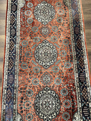 Turkish Silk Runner Rug 3x8, Short Runner Rug, Red, Floral Medallions, Very Fine 360 KPSI, 3 x 8 Runner - Jewel RugsShopify CollectiveHUNTEDFOX - Turkish Silk Runner Rug 3x8, Short Runner Rug, Red, Floral Medallions, Very Fine 360 KPSI, 3 x 8 Runner