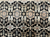 Turkoman Bokhara Rug 6x9, Pakistani Carpet, Black, Hand Knotted - Jewel RugsShopify CollectiveHUNTEDFOX - Turkoman Bokhara Rug 6x9, Pakistani Carpet, Black, Hand Knotted