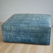 Ottoman | Square Custom Leather Suede Foot Stools or Pouf