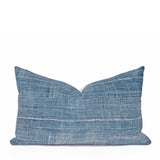 Vintage Indigo & Pastel Accent Pillow