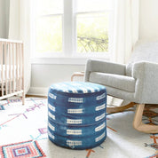 Ottoman | COM Custom Round Ottoman Foot Stool or Pouf