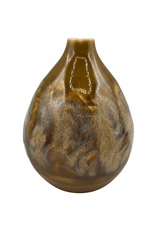 Vintage Mid Century Modern Drip Glaze Ceramic Bud Vase