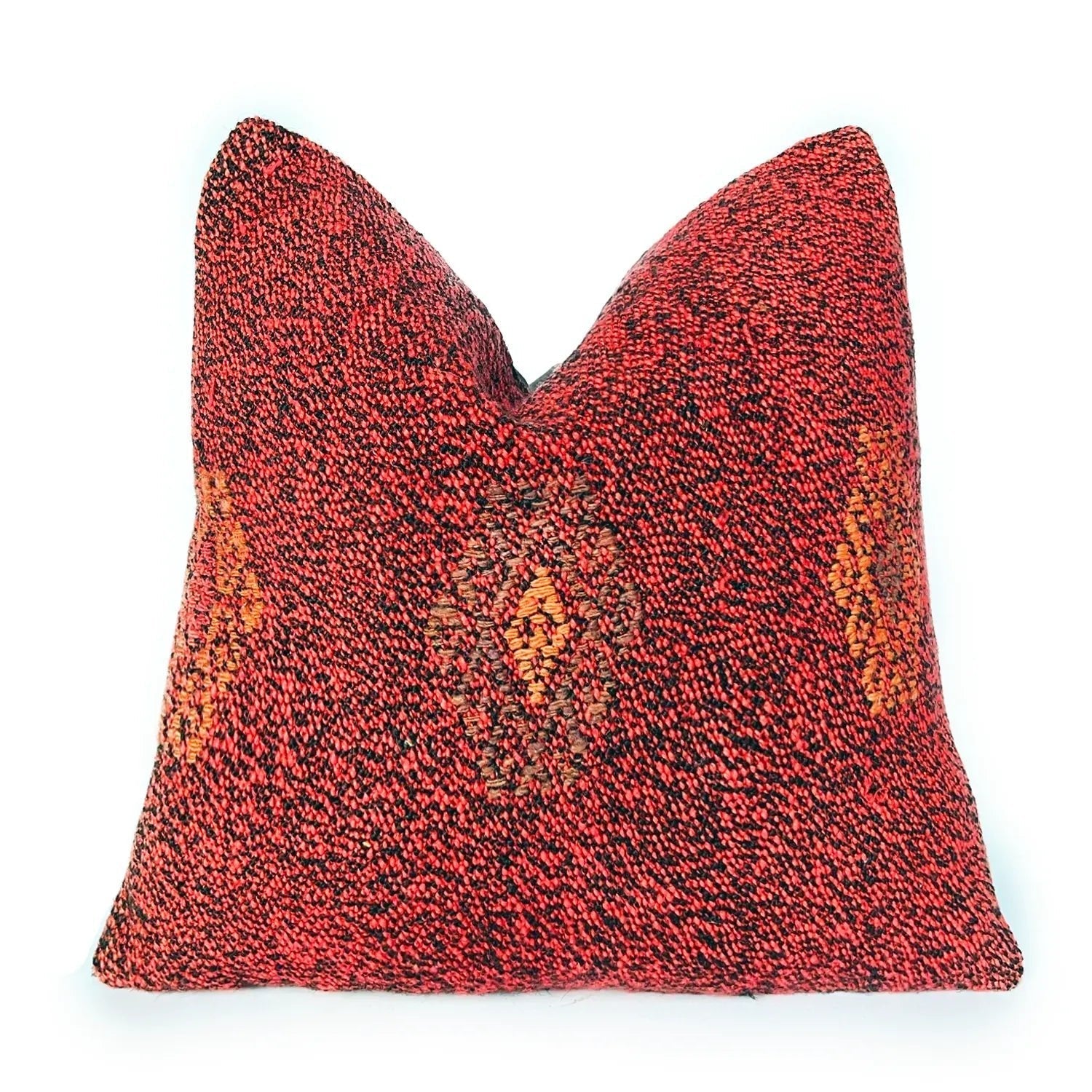 Vintage Red Woven Accent Pillow - accent pillowneed verificationPillowsHUNTEDFOX - Vintage Red Woven Accent Pillow - accent pillowPillowsredHUNTEDFOX - red vintage decorative accent pillow with colorful design