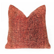 Vintage Red Woven Accent Pillow - accent pillowPillowsredHUNTEDFOX - Vintage Red Woven Accent Pillow - accent pillowPillowsredHUNTEDFOX - red vintage decorative accent pillow with black and white speckle - boho kilim pillow