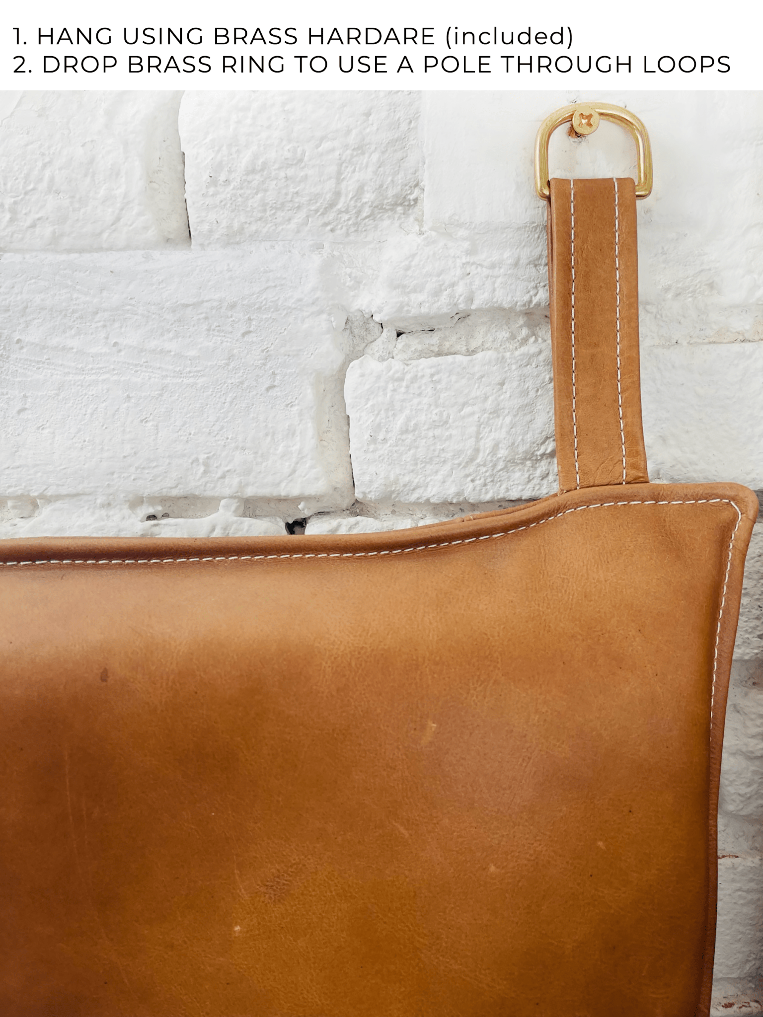 Wall Mount Bed | Classic Brown Leather Hanging Headboard | Queen - BrownclassicfurnitureHUNTEDFOX - Wall Mount Bed | Classic Brown Leather Hanging Headboard | Queen