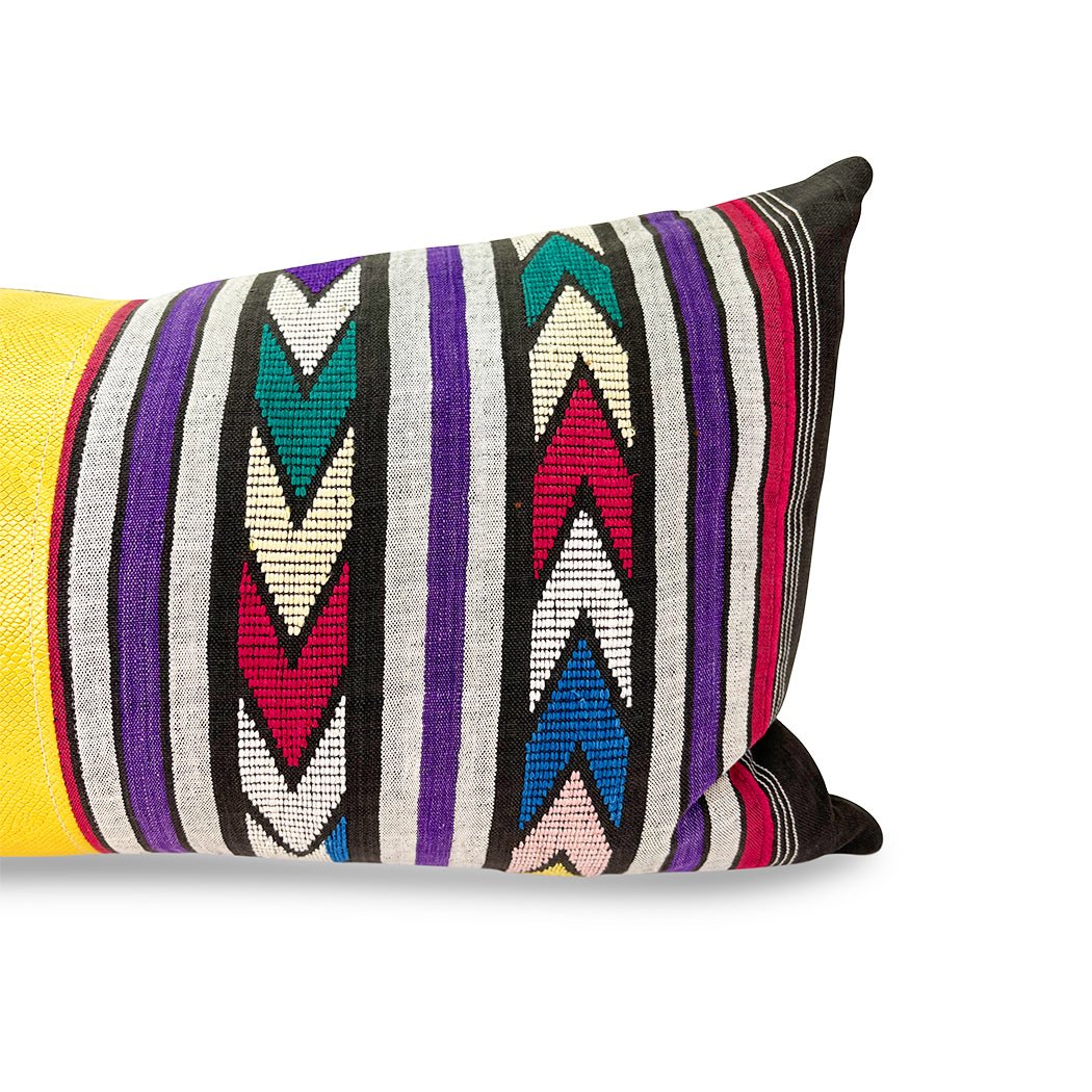 Yellow Long Lumbar Pillow - BAJA CHICbody pillowDESIGNERHUNTEDFOX - Yellow Long Lumbar Pillow