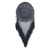 Black Dreamcatcher With Fringe
