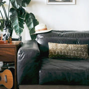 African Mudcloth Throw Pillow – Handmade, Rustic Decor – handcrafted by HUNTEDFOX in Los Angeles