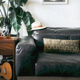 African Mudcloth Throw Pillow – Handmade, Rustic Decor