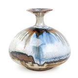 1970's Drip Glaze One of a Kind Handmade Ceramic Vessel Great Incense Holder or Bookshelf Decor