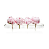 Clear Glass Flute Vase For Flower Buds
