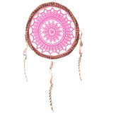 Hot Pink Dream Catcher from Tulum - Handcrafted Boho Decor