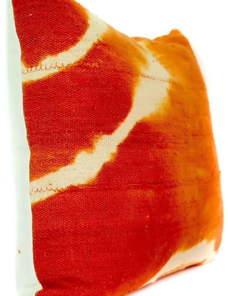 Orange African Mudcloth Accent Pillowbest decor - HUNTEDFOX