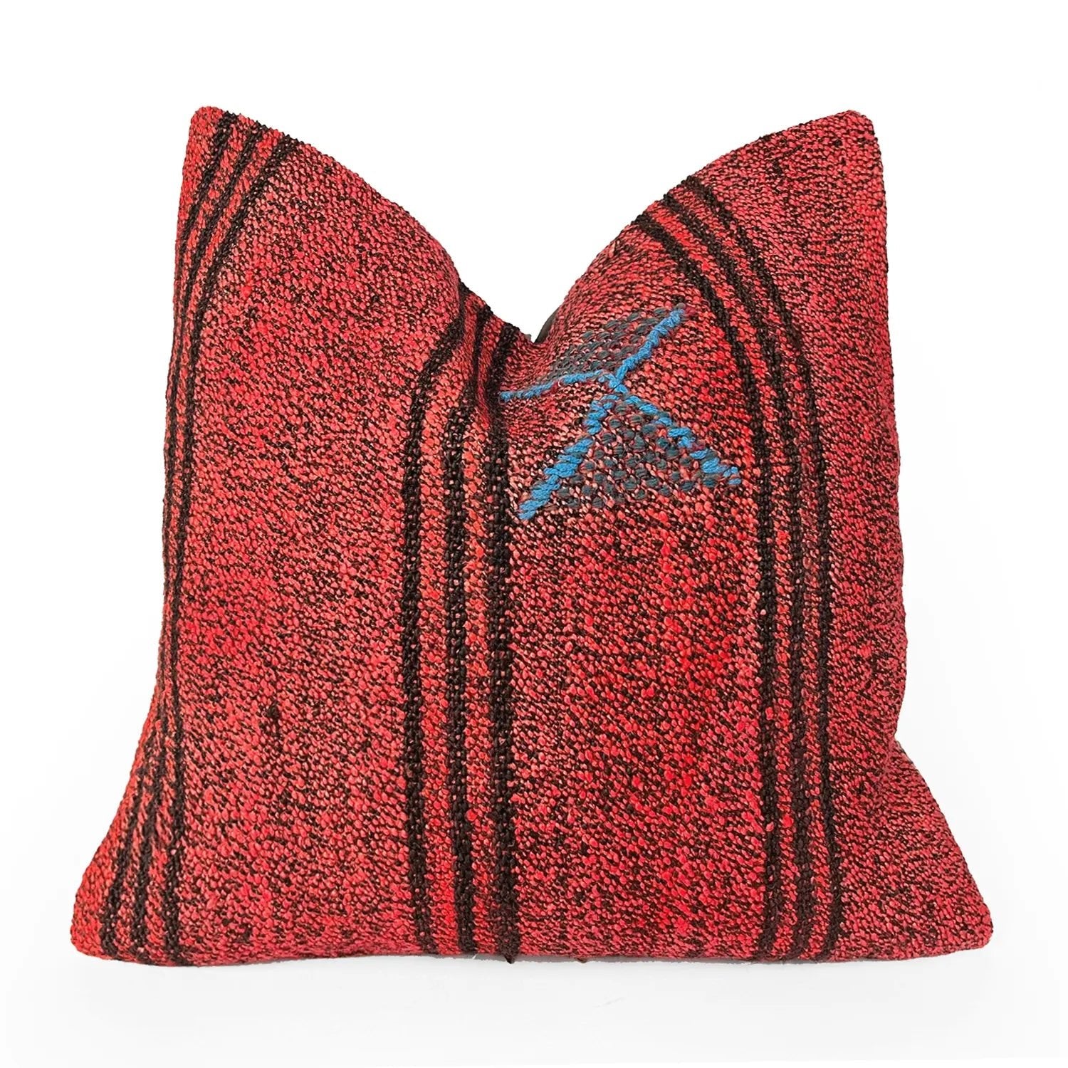 Red Vintage Accent Pillow H U N T E D F O X