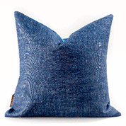 Vintage Blue Throw Pillow - HUNTEDFOX