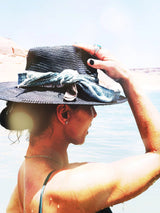 Vintage Indigo Handwoven Hat Band | Neckerchief | Head Wrap