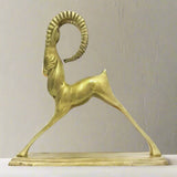 Vintage Mid Century Modern Brass Ibex