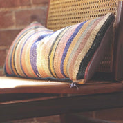 Vintage Multicolor Low Backrest Chair Pillow - H U N T E D F O X